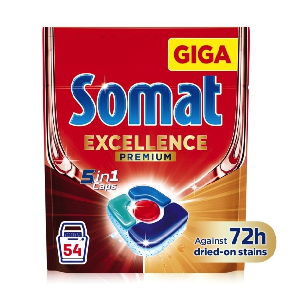 Somat detergenti kapsule 54/1, 60/1, 70/1, 85/1 ali gel 1,368 l za 76 pranj - Akcija v trgovini Mercator