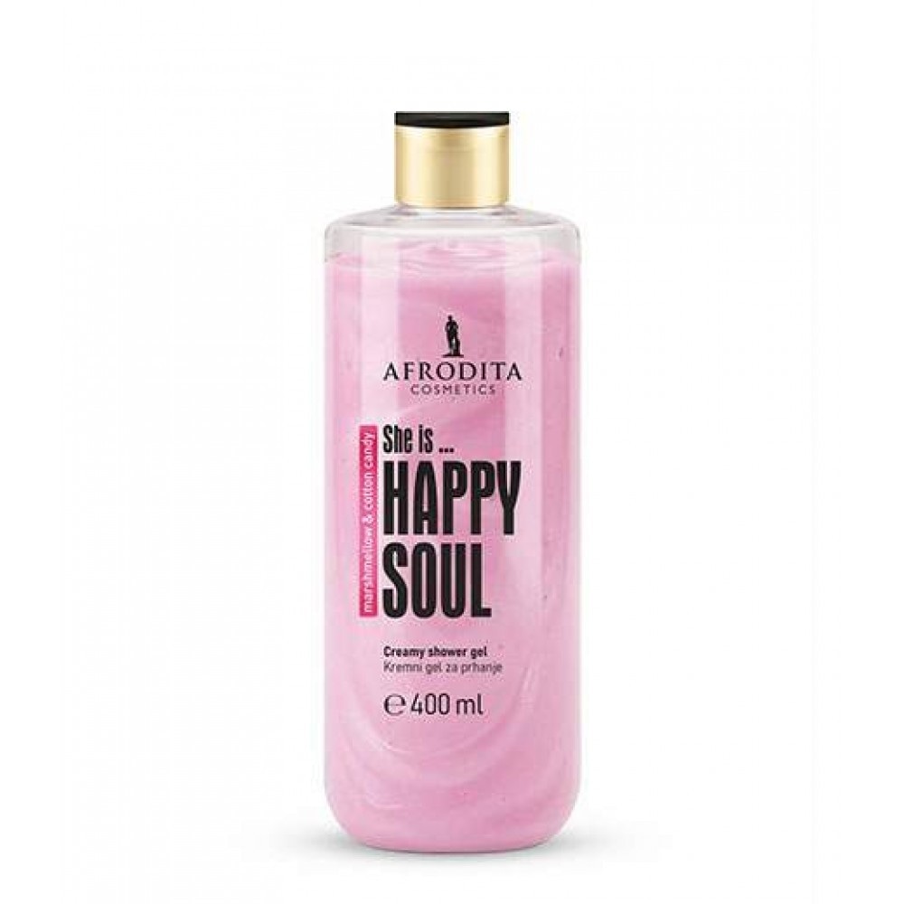 Afrodita Cosmetics She Is... Happy Soul kremni gel za prhanje 400 ml Akcija v trgovini Dm