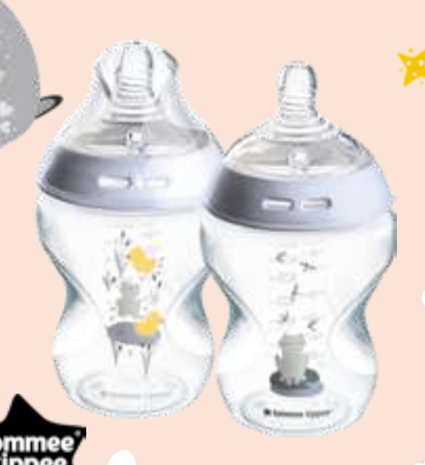 2 plastični dekorirani steklenički Tommee Tippee - Akcija v trgovini E.Leclerc