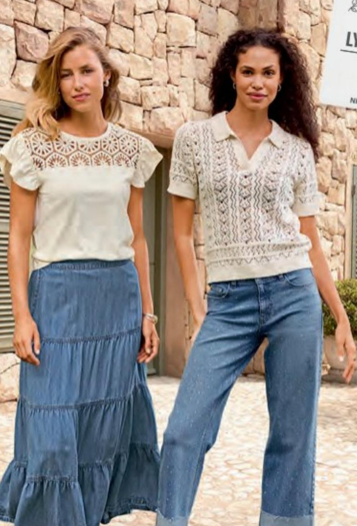 Kapri jeans hlače LAURA TORELLI COLLECTION - Akcija v trgovini NKD