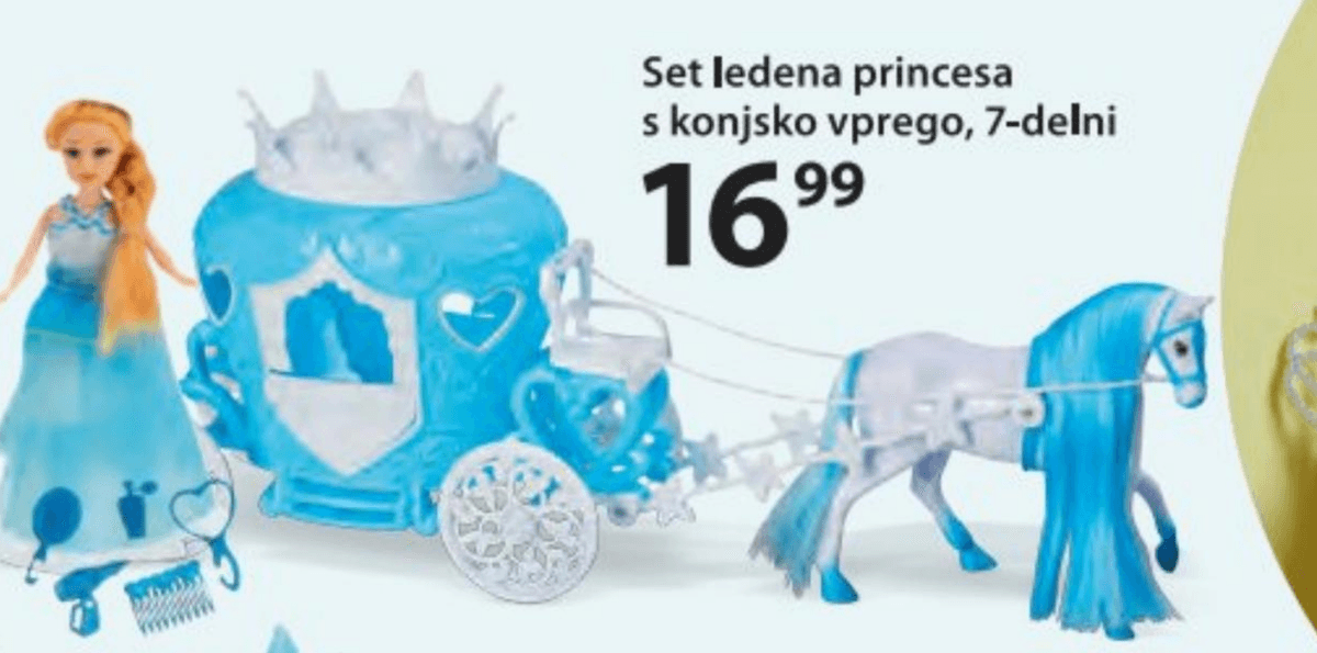 Set ledena princesa s konjsko vprego 7-delni Happy People - Akcija v trgovini NKD