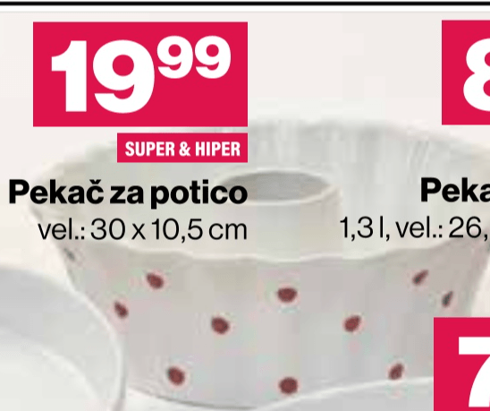 Pekač za potico - Akcija v trgovini Mercator