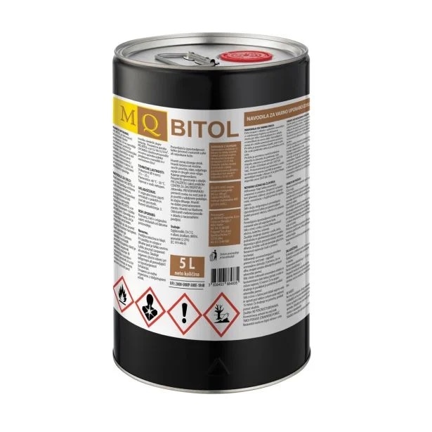 Bitumenski premaz MQ Bitol 5 L - Akcija v trgovini Merkur