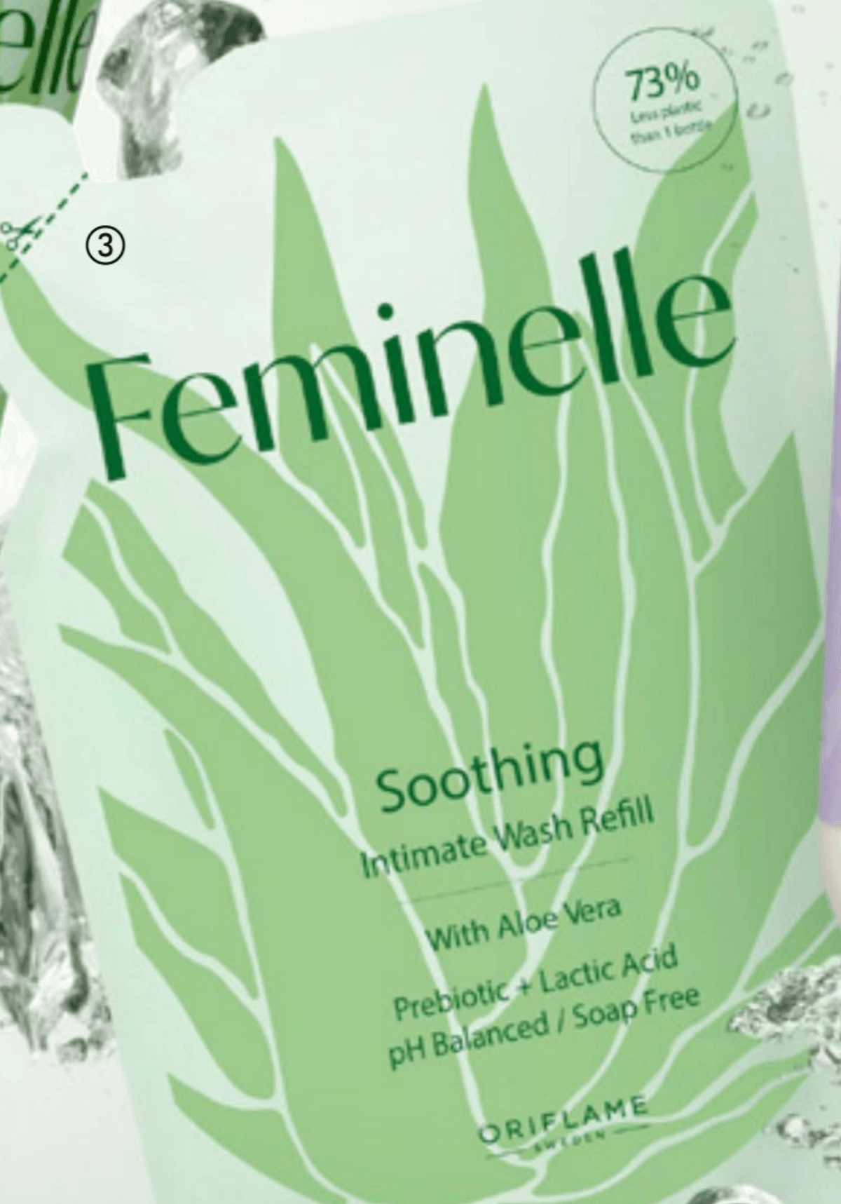 Feminelle pomirjujoče intimno milo z aloe vero za ponovno polnjenje 300 ml - Akcija v trgovini Oriflame
