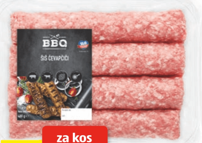 BBQ Šiš čevapčiči 480 g - Akcija v trgovini Hofer