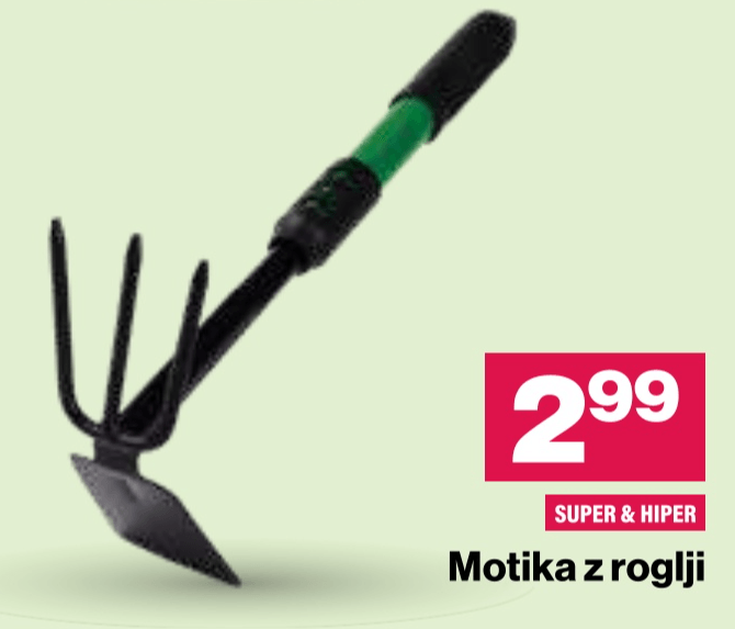 Motika z roglji - Akcija v trgovini Mercator