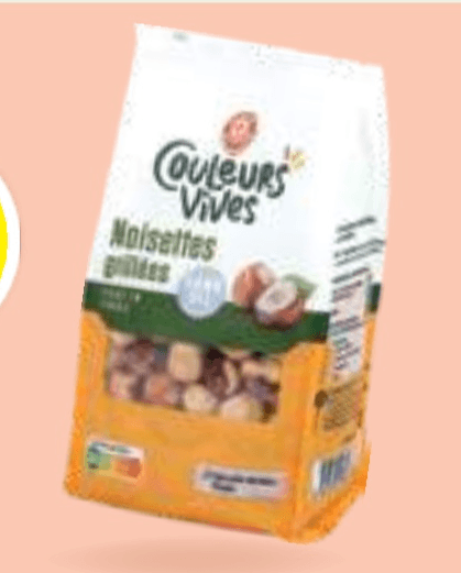 Praženi lešniki 200 g Couleurs Vives - Akcija v trgovini E.Leclerc