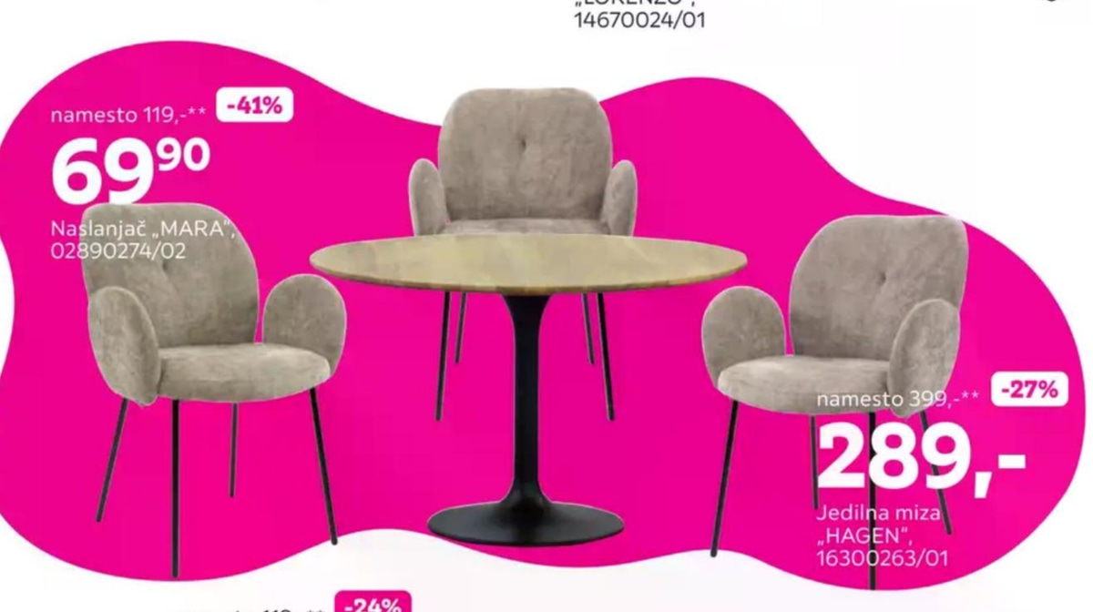 Jedilna miza „HAGEN" - Akcija v trgovini Mömax