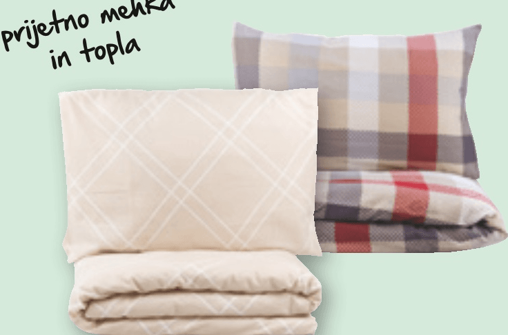 Posteljna garnitura Flanela - Akcija v trgovini Spar