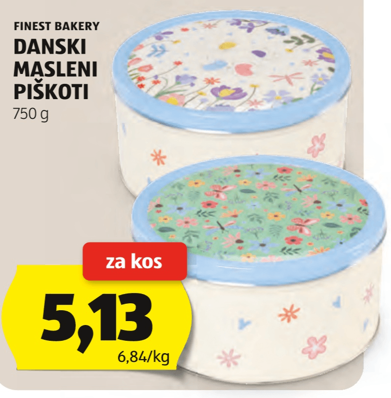 Finest Bakery Danski masleni piškoti 750 g - Akcija v trgovini Hofer
