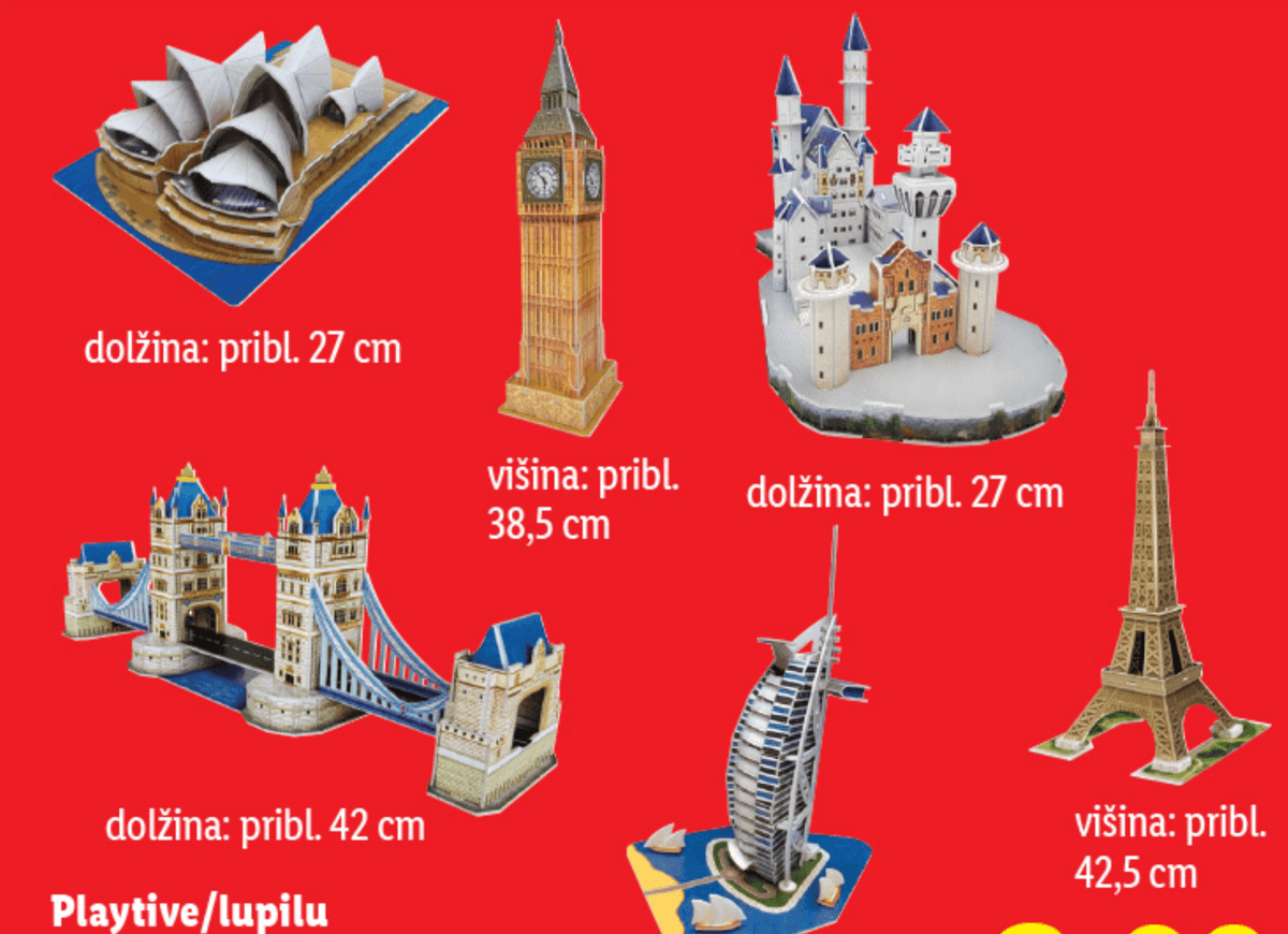Playtive/lupilu Izbor 3D-sestavljank - Akcija v trgovini Lidl