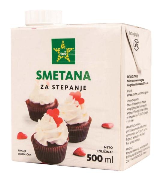 Sladka smetana 0,5 l Tuš - Akcija v trgovini Tuš