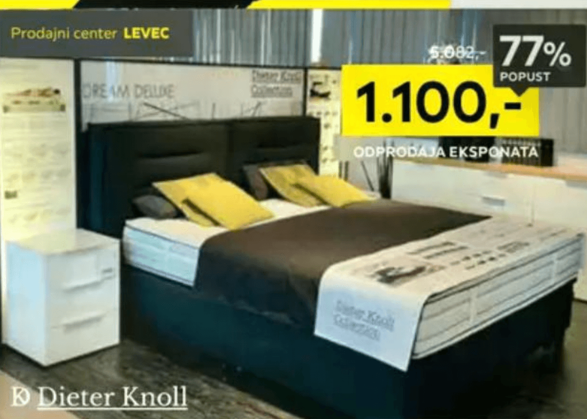 Postelja boxspring Dieter Knoll - Akcija v trgovini Lesnina