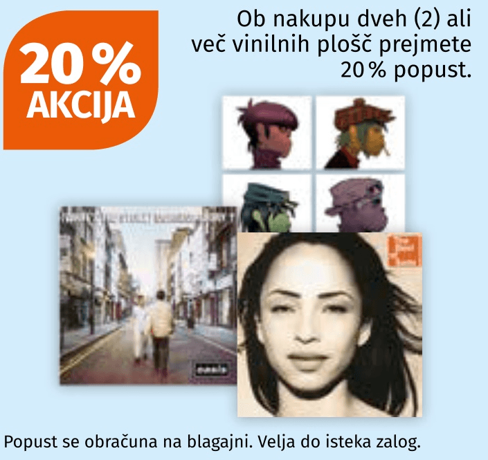 Vinilne plošče - Akcija v trgovini Mueller