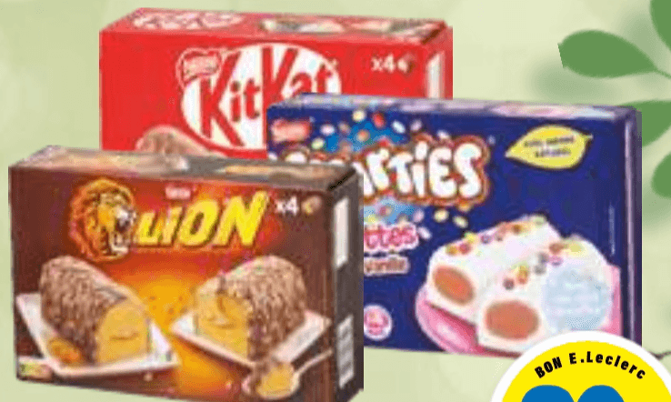 Sladoledno deblo Nestlé - Akcija v trgovini E.Leclerc