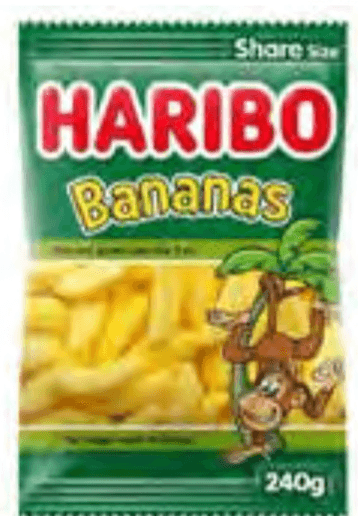 Haribo Bonboni Banana 240 g - Akcija v trgovini Jager