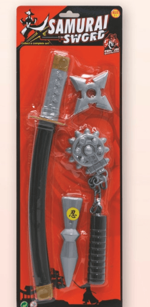 Set pripomočkov za ninjo Samurai Sword - Akcija v trgovini Spar