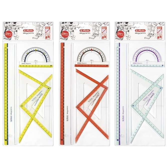 Herlitz My Pen geometrijski set Akcija v trgovini Mueller