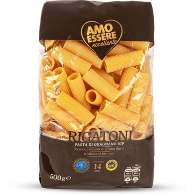 Amo Essere Rigatoni iz Gragnana IGP 500 g - Akcija v trgovini Eurospin