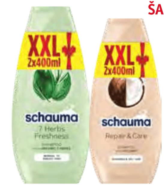 Schauma Šampon 2 x 400 ml - Akcija v trgovini Jager