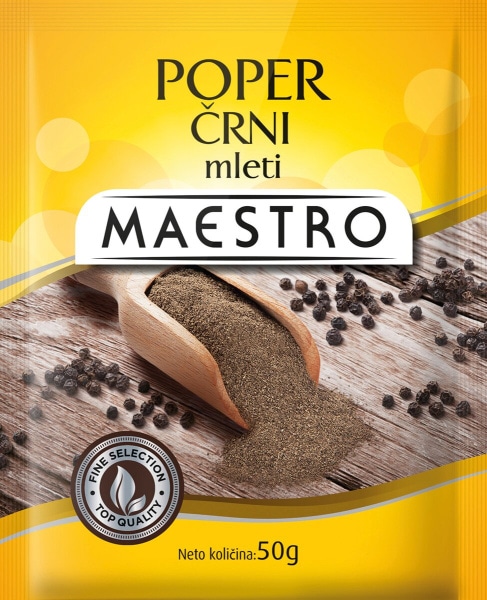 Maestro Črni poper 50 g ali 20 g, 45 g ali 50 g - Akcija v trgovini Spar