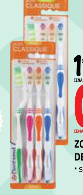 Zobna ščetka Dentamyl 4/1 - Akcija v trgovini E.Leclerc