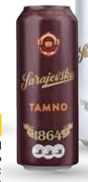 Pivo Sarajevsko 0,5 I - Akcija v trgovini Mercator