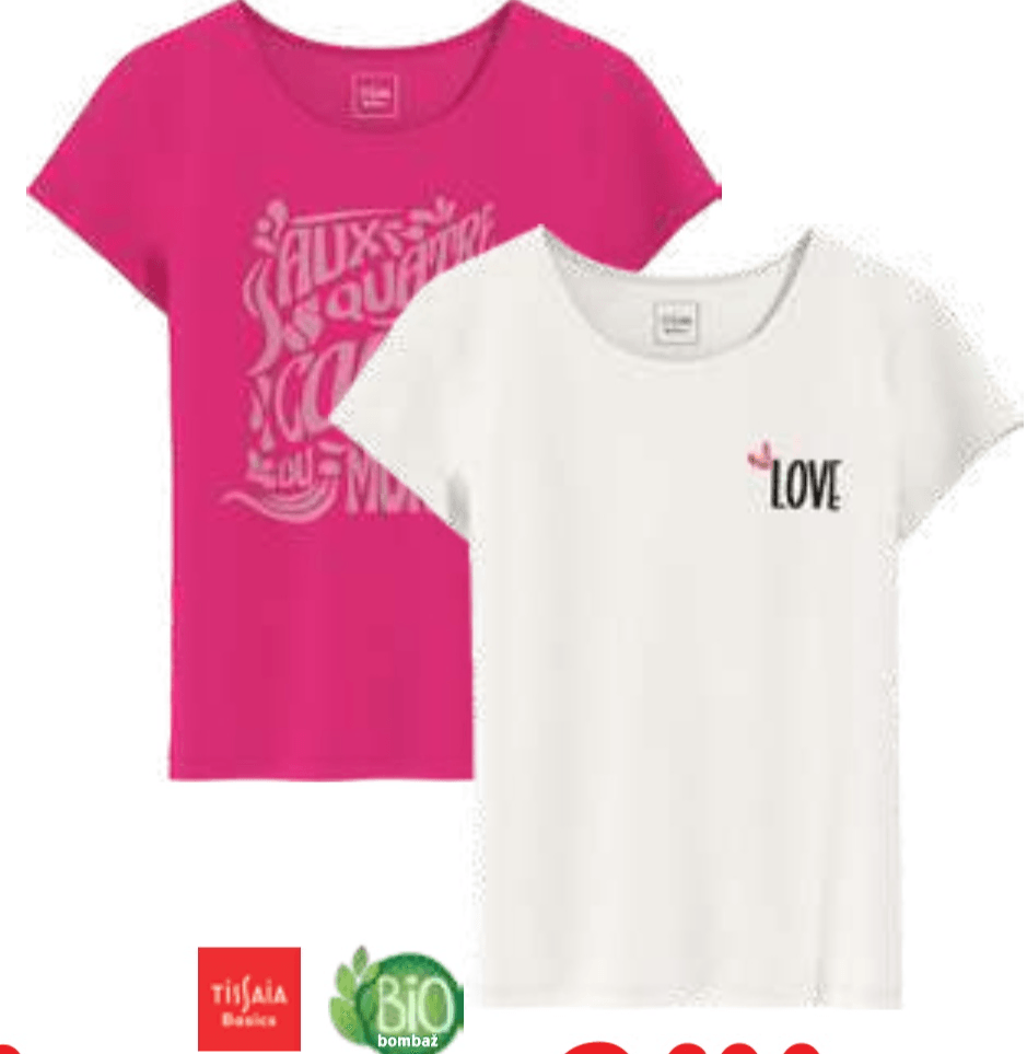 Ženska majica TISSAIA Basics - Akcija v trgovini E.Leclerc