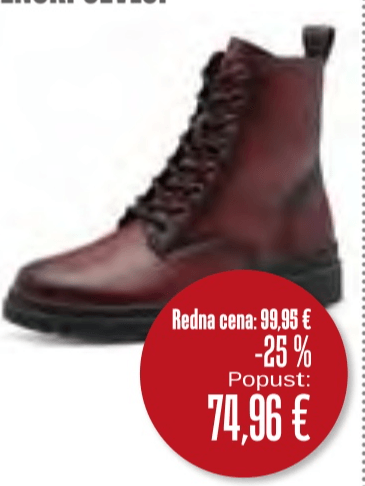 Ženski čevlji Tamaris - Akcija v trgovini Jager