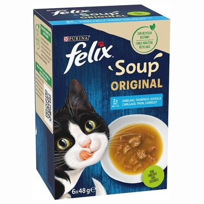 Felix Soup Original 6 x 48 g Purina Felix - Akcija v trgovini Mercator
