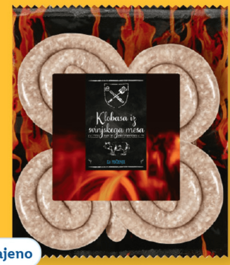 Grillmeister Klobasa za pečenje 520 g - Akcija v trgovini Lidl