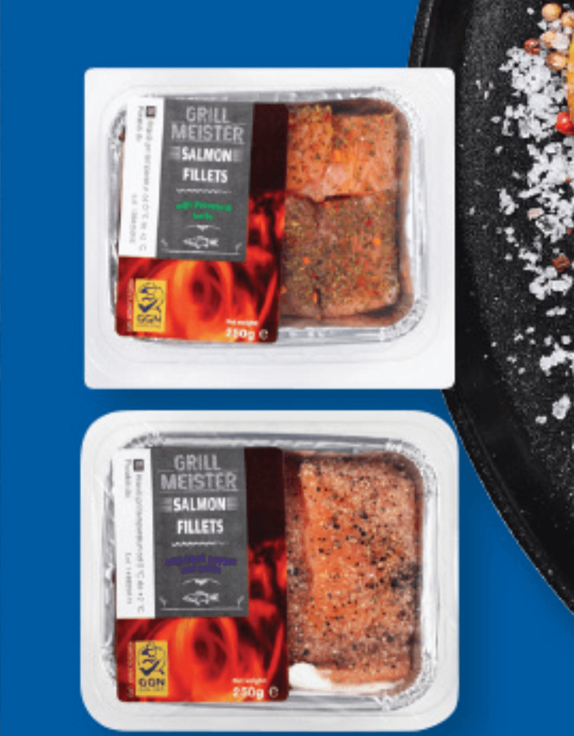 Grillmeister Mariniran losos 250 g - Akcija v trgovini Lidl