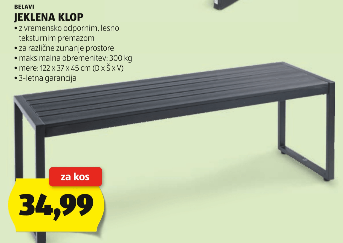 JEKLENA KLOP BELAVI - Akcija v trgovini Hofer