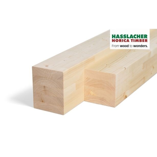 Leseni tramovi 100 x 100 mm, dolžina 4 m Hasslacher Norica Timber Akcija v trgovini Jager