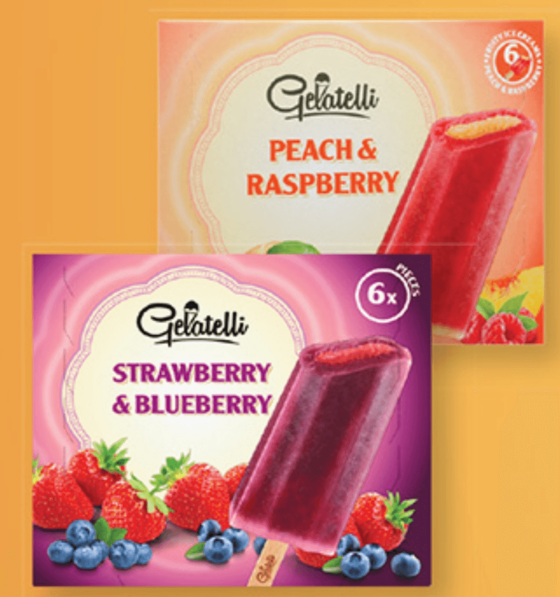 GELATELLI Sadni sladoled 6 x 60 ml - Akcija v trgovini Lidl