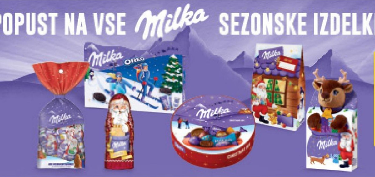 Milka sezonske izdelke - Akcija v trgovini Mercator