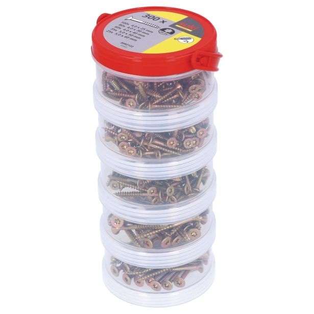 Set univerzalnih vijakov Torx Suki 300 kos Akcija v trgovini Merkur