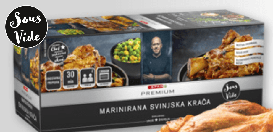 Marinirana svinjska krača pakirano, 1 kg SPAR PREMIUM - Akcija v trgovini Spar