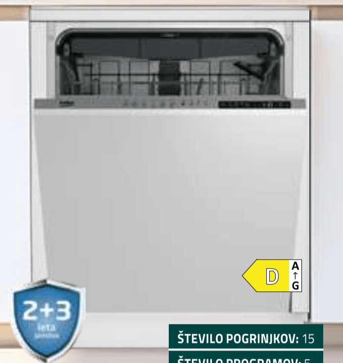 Beko Vgradni pomivalni stroj BDIN25324 - Akcija u trgovini E.Leclerc