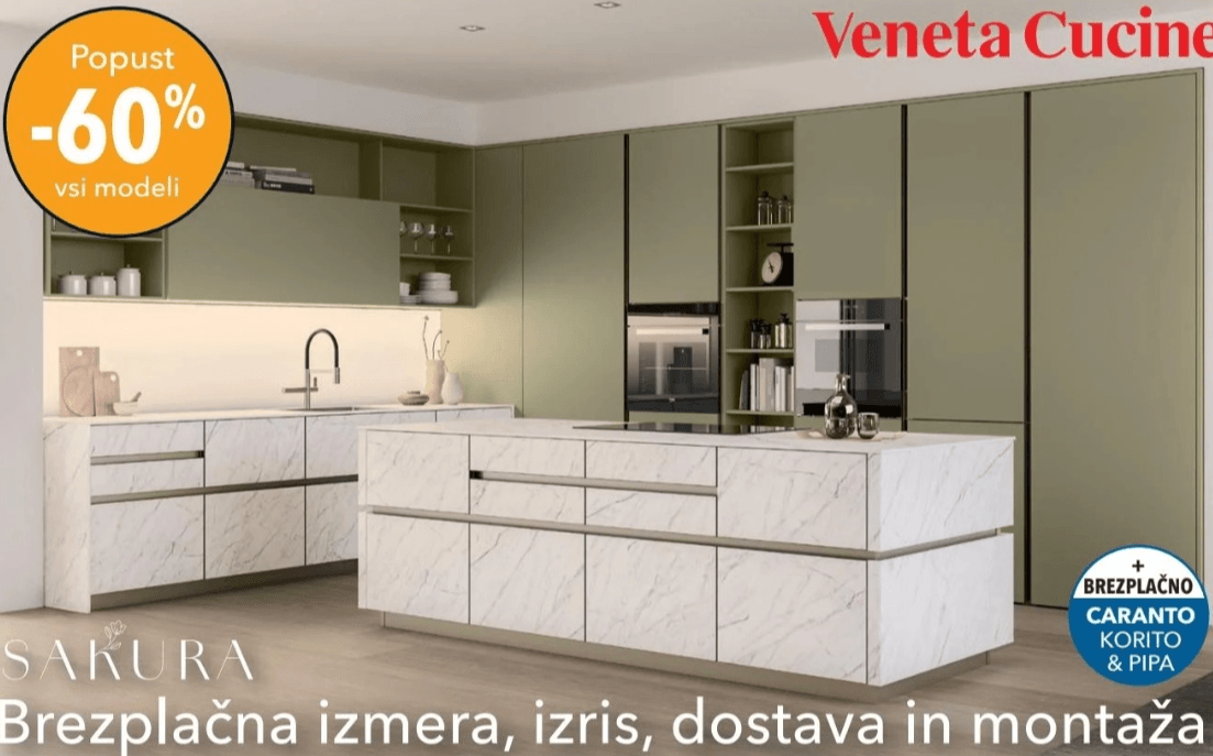 Kuhinje Sakura - Akcija v trgovini Harvey Norman