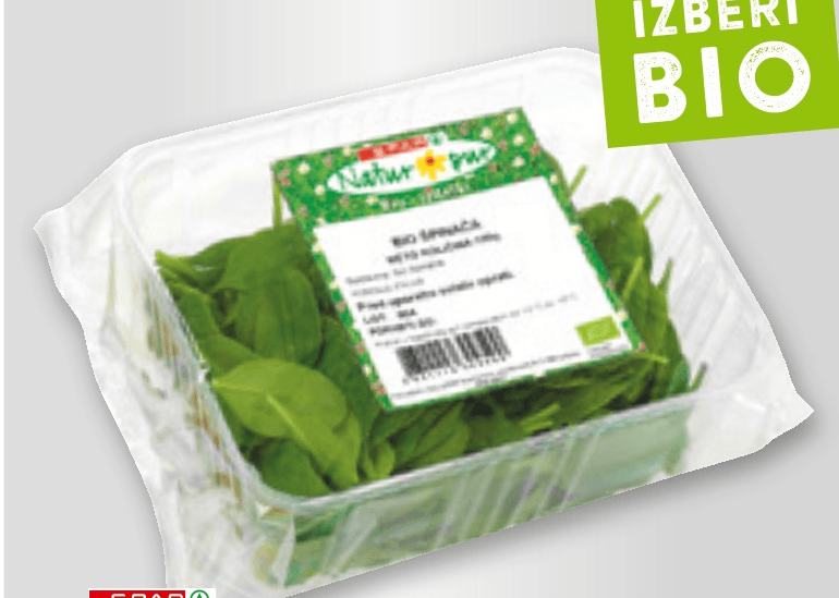 Natur pur Bio špinača 100 g - Akcija v trgovini Spar