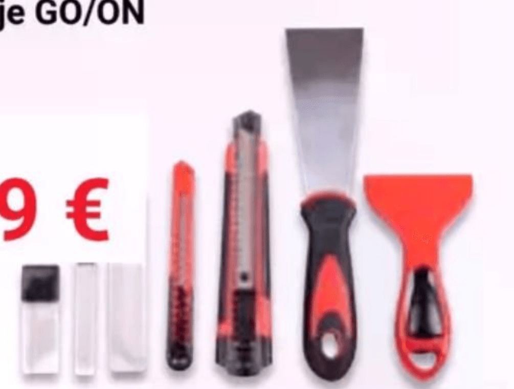 Set orodja za rezanje in struganje GO/ON 7-delni - Akcija v trgovini Pevex