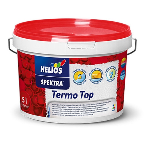 Termoizolacijska notranja stenska barva 'Termo Top' 5 l HELIOS SPEKTRA - Akcija v trgovini Bauhaus