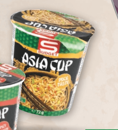 Instant rezanci 72 g Budget - Akcija v trgovini Spar