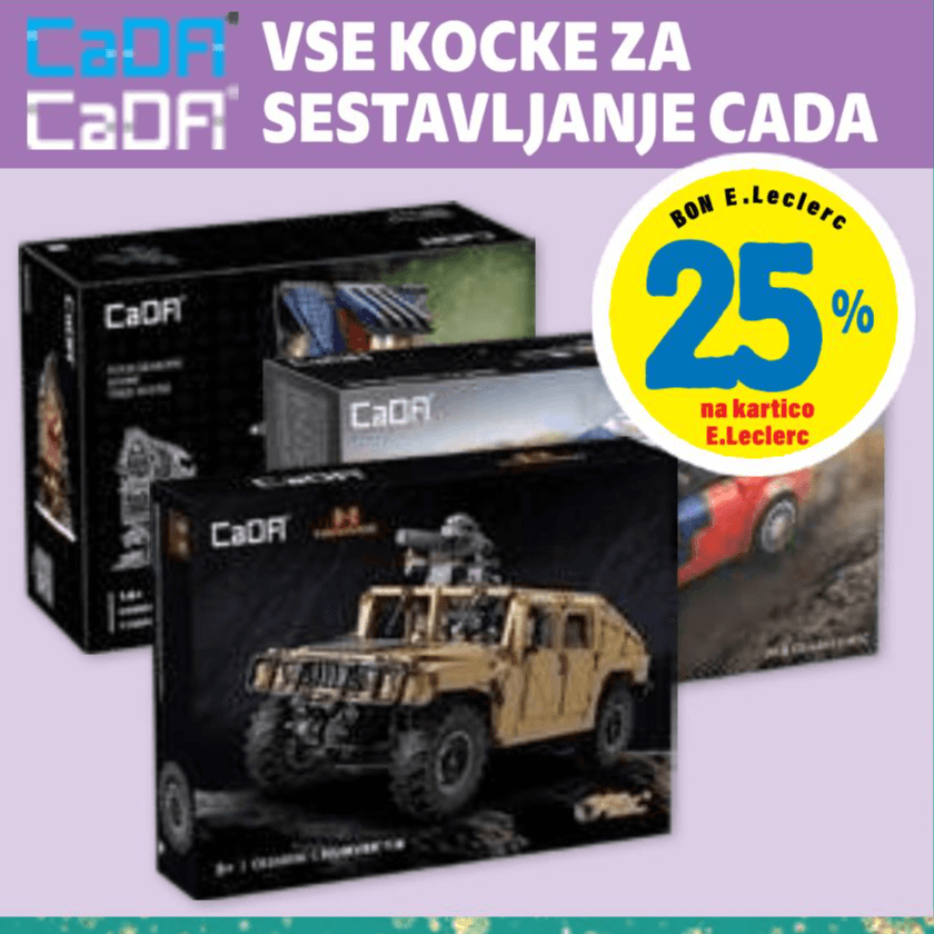 Kocke za sestavljanje CaDA - Akcija v trgovini E.Leclerc