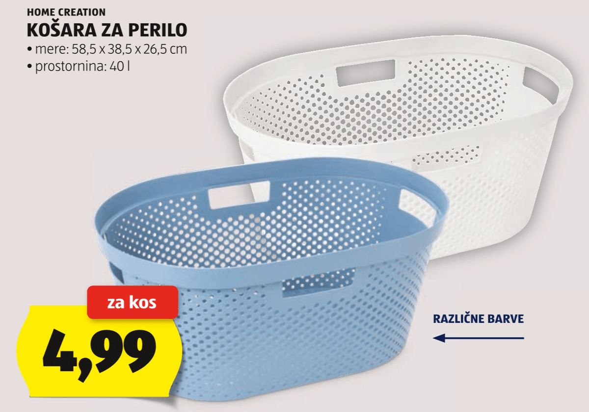 Košara za perilo - Akcija v trgovini Hofer