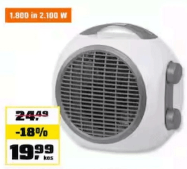 Električni kalorifer Iskra - Akcija v trgovini Obi