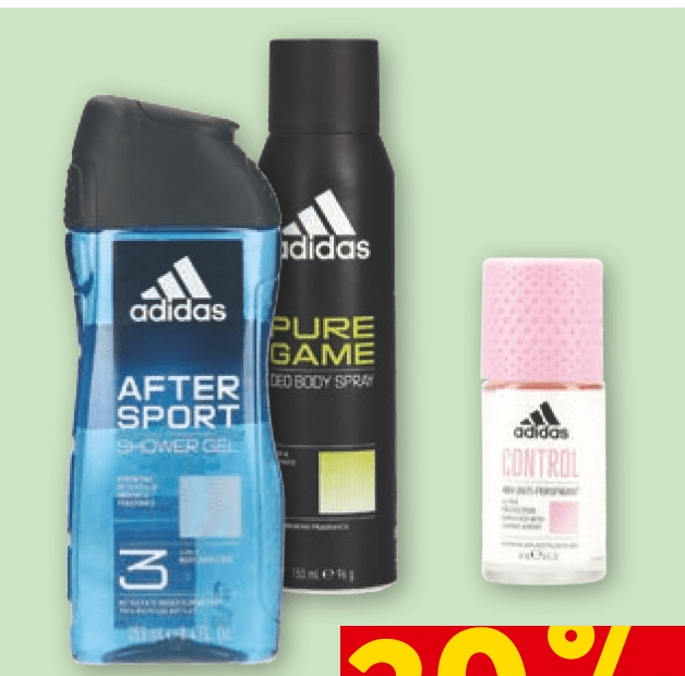 Izdelki Adidas - Akcija v trgovini Spar