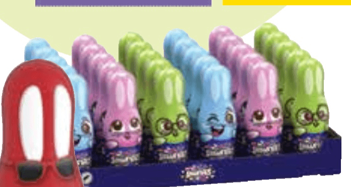 Zajček iz mlečne čokolade 45 g / 50 g Kit Kat / Smarties - Akcija v trgovini Tuš