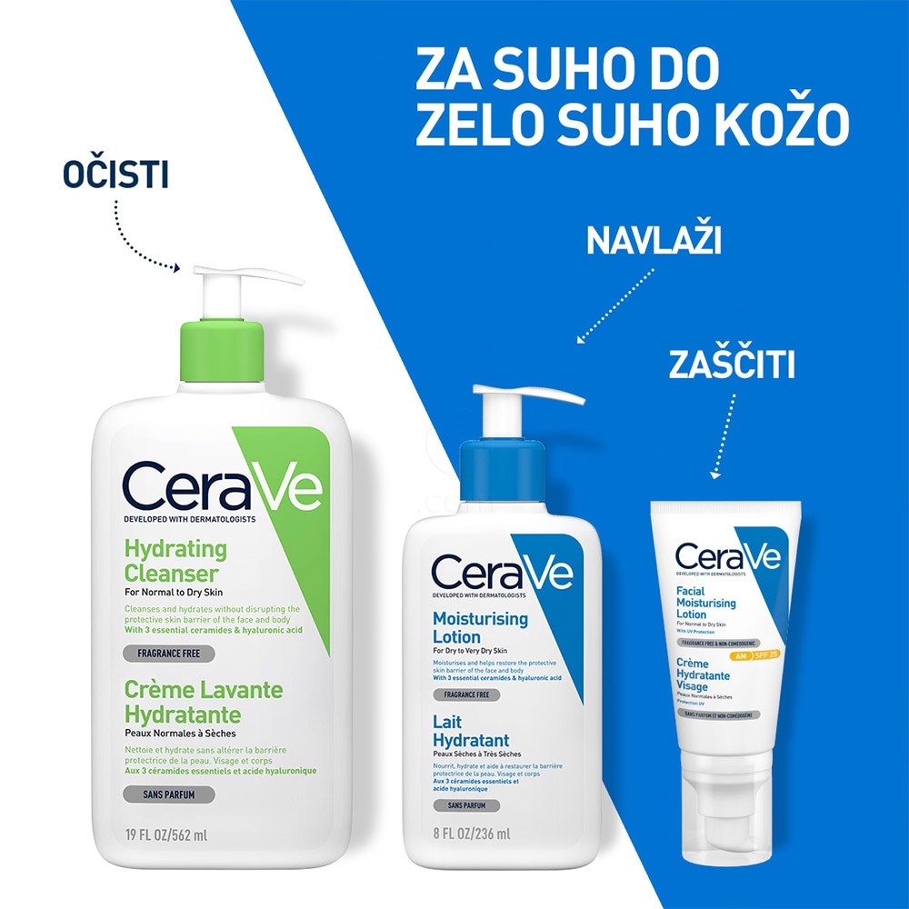 CeraVe DERMATOLOŠKI IZDELKI ZA NEGO TELESA - Akcija v trgovini E.Leclerc